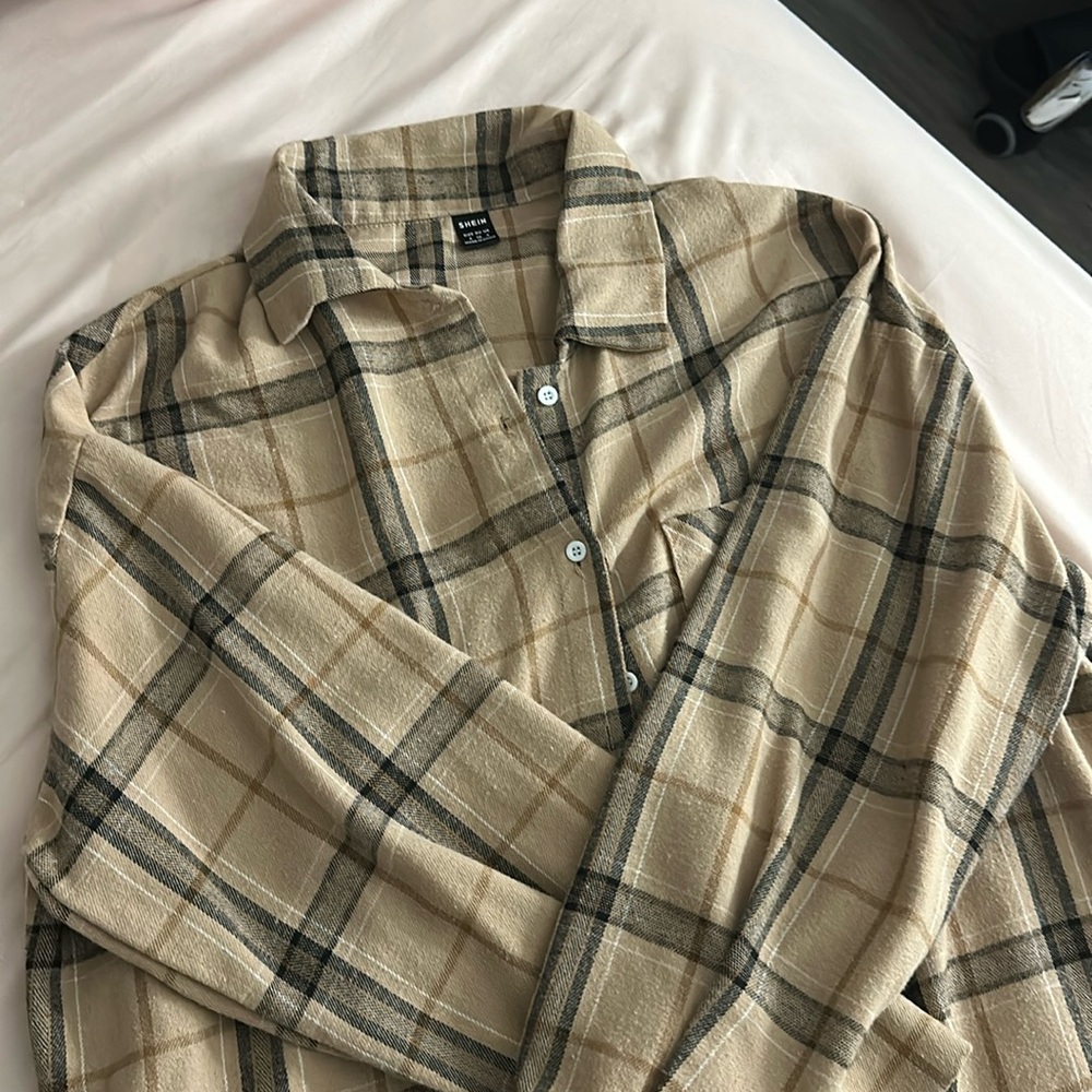 brown flannel